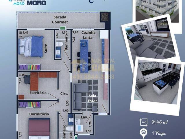 #58740141 - Apartamento para Venda em Campos Novos - SC - 3